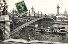 Paris CPA the bridge Alexandre III