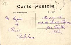 Paris CPA Panorama towards the new Station of Orleans (Eiffel Tower)