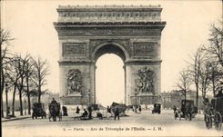 Paris CPA Arc de Triomphe of Etoile