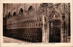 CPA Albi die Kathedrale Innenstalle des Chors