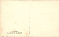 CPA Lourdes the cross of Breton the esplanade and the basilica