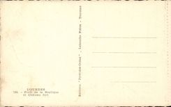 CPA Lourdes Porfil of the basilica and strong castle