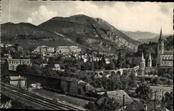CPA Lourdes View taken road of Pau