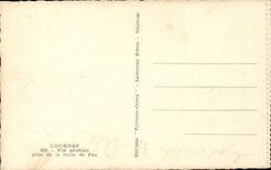 CPA Lourdes View taken road of Pau