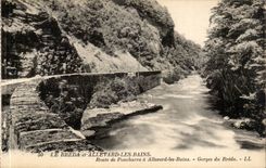 CPA Allevard les Bains Breda Route of will poncharra has Allevar Gorges of Breda les Bains