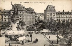 CPA Paris Places Republic
