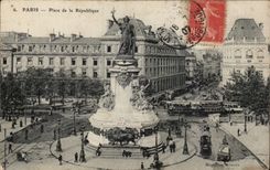 CPA Paris Places Republic