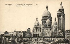 CPA Paris le SAcre Coeur de Montmartre
