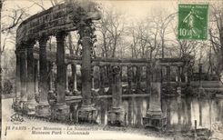 CPA Paris Park heap Naumachie Colonnade