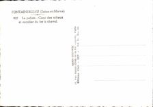 Fontaineableau MODERN CARD the palate of the good-byes and staircase of the horseshoe