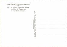 Fontaineableau MODERN CARD the palate pond of the carpi house of the emperor and court of the fountain