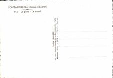 Fontaineableau MODERN CARD the park the canal