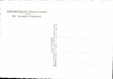 Fontaineableau MODERN CARD the drill has Franchard