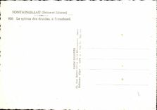 Fontaineableau MODERN CARD the sphinx of druides has Franchard