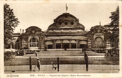 Vichy CPA Facade du casino (style Renaissance)