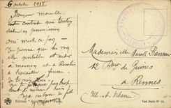 CPA Fantasy Child the alarm clock (soldier militaria)