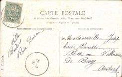 CPA Fantasy Child the cage has Lili (bird bird)