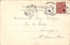 Paris CPA the Seine with the Bridge of Arts