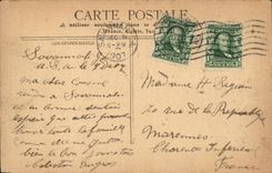 Paris CPA the Seine with the Bridge of Arts