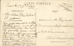 Paris CPA Pont de l'archeveche et Notre Dame