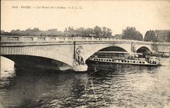 Paris CPA Bridge of Alma