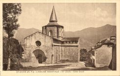 Str Savin CPA die Abteikirche