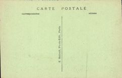 Paris CPA Panorama of Invalides (Eiffel Tower)