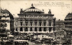 Paris CPA Opera the subway stations