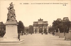 Paris CPA Arc de triomphe du Carrousel et le monument (Quand meme)
