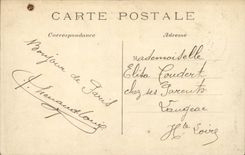 Paris CPA Eiffel Tower and large wheel seen from of Arc de Triomphe