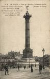 Paris CPA Places Bastille Column of July