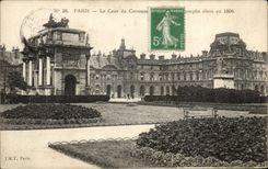 Paris CPA Cour du Carrousel