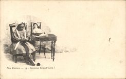 CPA Fantasy Children Our darlings Like Crand mother!