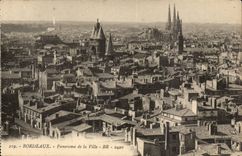 Bordeaux CPA Panorama of the city