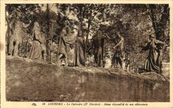 Lourdes CPA the martyrdom (10th station) Jesus strips its clothing