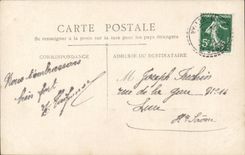 CPA Fantasy Child and dog (dog) Good festival Cat cat