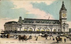 Paris CPA La gare de Lyon 