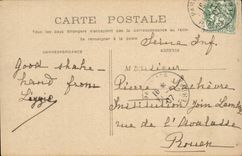 Paris CPA the Seine with the bridge of the day (Eiffel Tower)