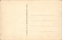 Paris CPA Rue de Rivoli (Louvre)