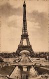 Paris CPA Eiffel Tower seen of the palate of Chaillot
