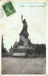 Paris CPA Statue of the Republic