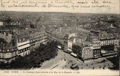 Paris CPA the suburb Saint Antoine and the street of the Rocket