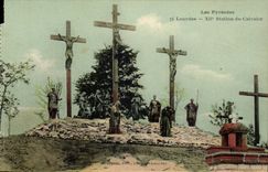 Lourdes CPA 12th station of the martyrdom (Christ Romans religion)