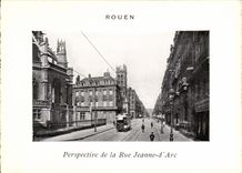 Rouen CPA View of the street Jeanne of arc