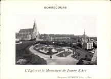 Rouen CPA the church and the monument of Jeanne of arc