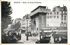 Paris CPA Boulevard and Porte Saint Martin