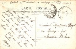 Prachtstrasse und Porte Saint Martin Paris-CPA