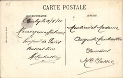 Paris CPA Le monument de Gambetta (Louvre)