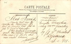 Paris CPA Quand meme de Merci (statue Louvre)