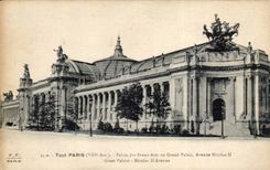 Paris CPA Palate of Beautiful arts or Grand Palais Avenue Nicolas II